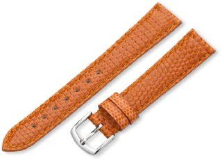 Hadley Roma Women's LSL715RAG160 16 mm Orange Genuine Java Lizard Watch Strap at  Women's Watch store.