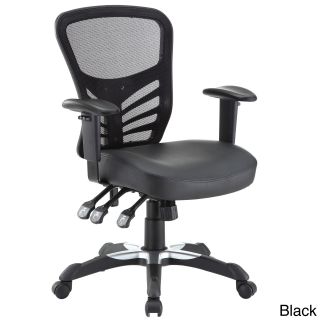 Articulate Mesh Office Chair With Fully Adjustable Black Vinyl Seat