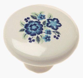 Amerock BP725A CW1 1 1/4" x 1 1/4" Porcelain Knob   Cabinet And Furniture Knobs  