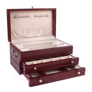 American Chest First Lady Rich Mahogany Jewelry Chest