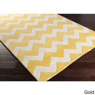 Hand tufted Lila Chevron Wool Area Rug (6 X 9)