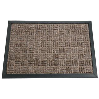 Rubber cal Wellington Brown Entrance Carpet Mat (18 X 30 Inches)