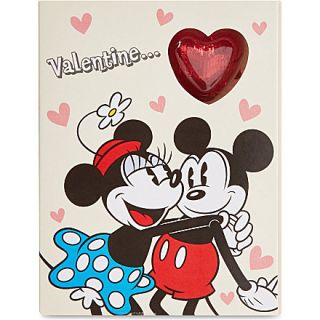 Mickey and Minnie chocolate Valentines card 38g