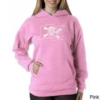 Los Angeles Pop Art Los Angeles Pop Art Womens Pirate Flag Sweatshirt Pink Size XL (16)
