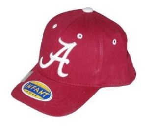 Alabama Infant One Fit Hat(Maroon and White)  Baseball Caps  Clothing