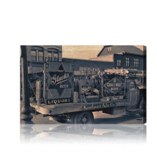 Oliver Gal Beer Truck Photographic Print on Canvas 10259 Size 30 x 20