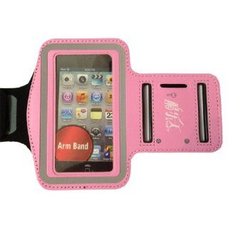Pink New Elastic Sports   Running Armband Cover Case for Iphone 4s ,4 ,4g, 3g, 3gs,ipodtouch 3 and 4 Computers & Accessories