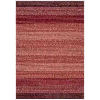 Kathy Ireland Home Griot Saffron Gradient Stripes Area Rug (53 X 75)