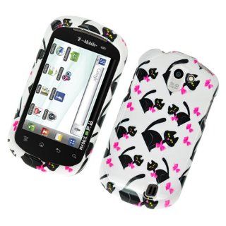 LG Flip II/Doubleplay C729 Glossy Cat Bow Tie White 110 Cell Phones & Accessories