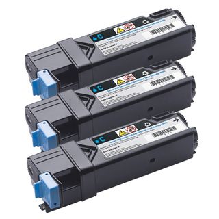 Dell 2150/ 2155 Compatible Cyan Toner Cartridge (pack Of 3)