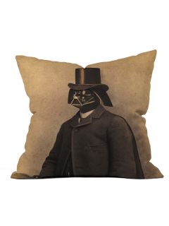 Terry Fan Lord Vader Throw Pillow by DENY Designs