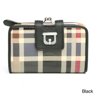 J. Furmani Plaid Wallet Clutch