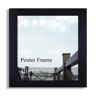 Adeco Adeco Clear Glass Window Black Poster Frame (10 X10 Inches) Black Size Other