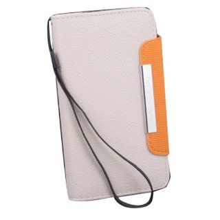 Premium PU Leather Wallet Case Cover for HTC One X S720e, White Cell Phones & Accessories