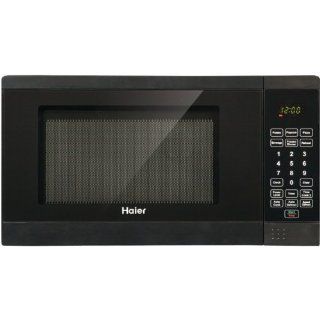 Haier Hmc720Bebb .7 Cubic Feet 700 Watt Microwave, Black Countertop Microwave Ovens Kitchen & Dining