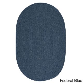 Colonial Mills Charleston Braided Wool blend Area Rug (9 X 12) Blue Size 9 x 12