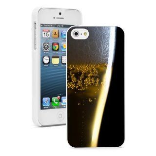 Apple iPhone 4 4S 4G White 4W720 Hard Back Case Cover Color Close Up of Beer Pilsner Cell Phones & Accessories