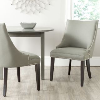Afton Granite Linen Fabric Side Chair (set Of 2)