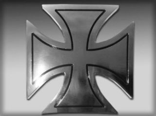 Silver Star "Iron Cross" Silver Metal Belt Buckle Clothing