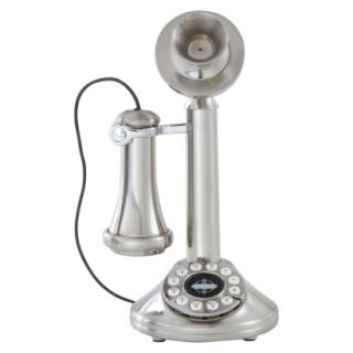 Crosley CR64 1920s Candlestick Phone   Brushed