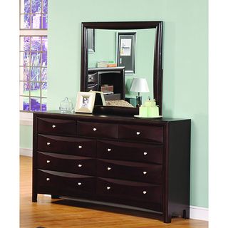 Beverly Furniture Jack 9 drawer Deep Cappuccino Dresser/ Mirror Set Cappuccino ?? Size 9 drawer