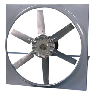 Canarm Direct Drive Wall Fan with Cabinet, Backguard and Shutter — 36in., 16,200 CFM, Model# ADD36CBS30500BM