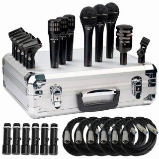 Audix BP7PRO Stage Bundle OM5 OM2 I5 D6 With Quick Release Cables Electronics