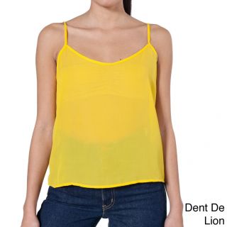 American Apparel American Apparel Womens Chiffon Camisole Yellow Size M (8  10)