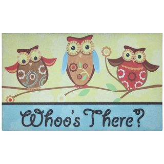 Outdoor Three Owls Doormat (16 X 26)