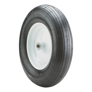 Marathon Tires Wheelbarrow Assembly — 15.5 x 4.80/4.00-8in.  Wheelbarrow Wheels