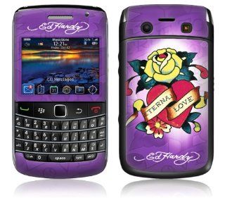 MusicSkins, MS EDHY70043, Ed Hardy   Eternal Love Rose , BlackBerry Bold (9700), Skin Cell Phones & Accessories