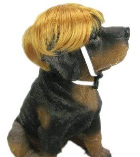 Tanya Amazing Gentleman Style Pet Wig Dog Wig 1pc Golden Brown Color  Pet Costumes 