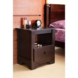 Furniture Of America Furniture Of America Maxwell Single Drawer Espresso Nightstand Brown Size 1 drawer