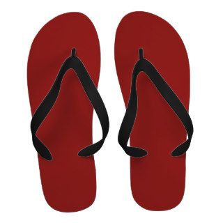 Poppy Red Flip Flops