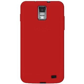 Amzer Silicone Skin Jelly Cover Case for Samsung Galaxy S II Skyrocket SGH I727   Retail Packaging   Red Cell Phones & Accessories