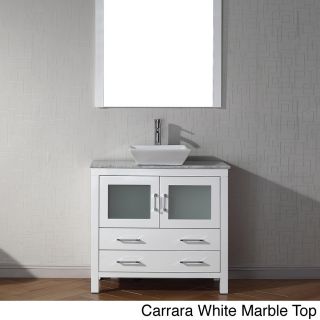 Virtu Virtu Usa Dior 36 Inch Single Sink Vanity Set In White White Size Single Vanities