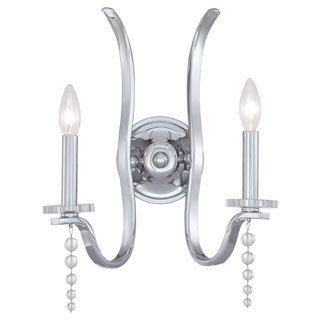 Flow Collection Chrome Wall Sconce