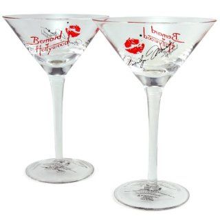 Marilyn Monroe Martini Glasses Set of Two Kitchen & Dining