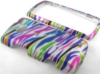 Rainbow Zebra Hard Snap On Case Cover Faceplate Protector for LG Ally VS740 + Free Texi Gift Box Cell Phones & Accessories
