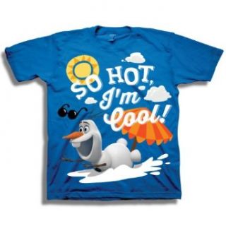 Disney Frozen Toddler Boys Snowman Olaf "So Hot I'm Cool" T Shirt Clothing