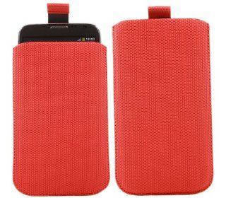 iTALKonline RED HEX PATTERN Quality Slip Pouch Protective Case Cover with Pull Tab for Samsung i9300 Galaxy S3 III Cell Phones & Accessories