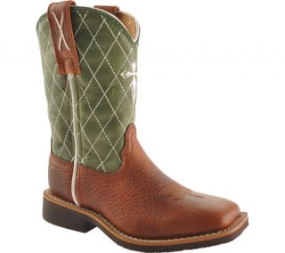 Twisted X Boots CCW0002   Cognac Glazed Pebble/Lime