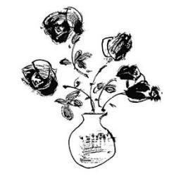 Penny Black Mounted Rubber Stamp 3.5 X4   Roses