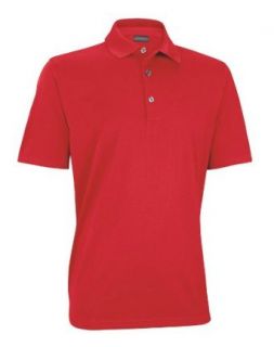 Ashworth Performance EZ SOF Solid Golf Shirt Tango Red S Clothing