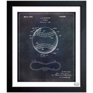 Oliver Gal Baseball 1928 Framed Graphic Art 1B00197_15x18/1B00197_26x32 Size