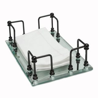 Mirrored Oil Rubbed Bronze Finish Towel Tray