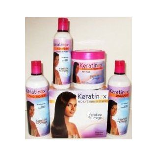DOMINICAN KERATINEX RELAXER COMBO KIT WITH KERATINE & OMEGA3 58oz  Hair Care Product Sets  Beauty