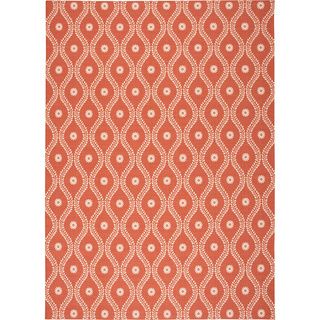 Nourison Home And Garden Indoor/outdoor Rust Rug (79 X 1010)