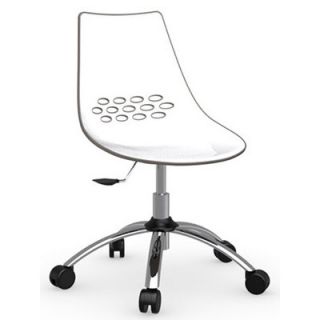 Calligaris Jam Swivel Office Chair CS/623_P77_P Finish White / Glossy Taupe