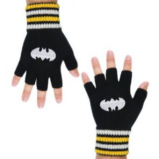 Batman   Mens Batman   Logo Fingerless Gloves Black Clothing